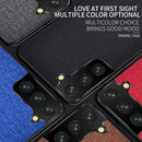 For Samsung Galaxy S21 5G Shockproof Cloth Texture PC + TPU Protective Case(Silver Ash)