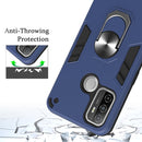 For OPPO A32 2020 / A53 / A33 2020 Armour Series PC + TPU Protective Case with Ring Holder(Rose Gold)