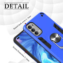For OPPO Reno4 4G Armour Series PC + TPU Protective Case with Ring Holder(Rose Gold)