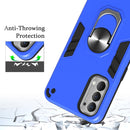 For OPPO Reno4 4G Armour Series PC + TPU Protective Case with Ring Holder(Rose Gold)