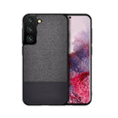 For Samsung Galaxy S21 5G Shockproof Splicing PU + Cloth Protective Case(Stitching Black)