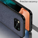 For Xiaomi Poco X3 NFC Shockproof Splicing PU + Cloth Protective Case(Morning Red)
