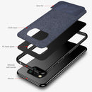 For Xiaomi Poco X3 NFC Shockproof Splicing PU + Cloth Protective Case(Stitching Black)