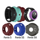 For Garmin Fenix 5X Solid Color Silicone Watch Protective Case(Grey)