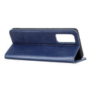 For OPPO Reno5 5G / Find X3 Lite Magnetic Crazy Horse Texture Horizontal Flip Leather Case with Holder & Card Slots & Wallet(Blue)