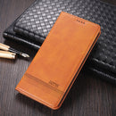 For Oppo Reno5 5G AZNS Magnetic Calf Texture Horizontal Flip Leather Case with Card Slots & Holder & Wallet(Light Brown)