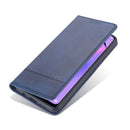 For Oppo Reno5 5G AZNS Magnetic Calf Texture Horizontal Flip Leather Case with Card Slots & Holder & Wallet(Dark Blue)