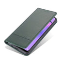For Oppo Reno5 5G AZNS Magnetic Calf Texture Horizontal Flip Leather Case with Card Slots & Holder & Wallet(Dark Green)