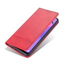 For Oppo Reno5 5G AZNS Magnetic Calf Texture Horizontal Flip Leather Case with Card Slots & Holder & Wallet(Red)
