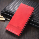 For Oppo Reno5 5G AZNS Magnetic Calf Texture Horizontal Flip Leather Case with Card Slots & Holder & Wallet(Red)