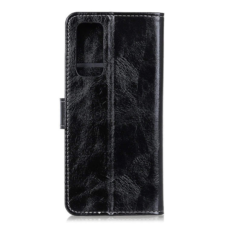 For OnePlus 9 Retro Crazy Horse Texture Horizontal Flip Leather Case, with Holder & Card Slots & Wallet & Photo Frame(Black)