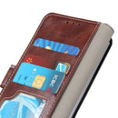 For OnePlus 9 Retro Crazy Horse Texture Horizontal Flip Leather Case , with Holder & Card Slots & Wallet & Photo Frame(Brown)
