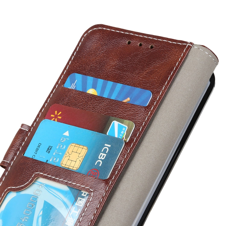 For OnePlus 9 Retro Crazy Horse Texture Horizontal Flip Leather Case , with Holder & Card Slots & Wallet & Photo Frame(Brown)