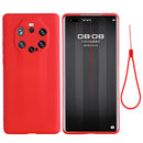 For Huawei Mate 40 RS Pure Color Liquid Silicone Shockproof Full Coverage Case(Red)