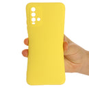 For Xiaomi Redmi Note 9 4G (CN Version) / Redmi 9 Power / Redmi 9T Pure Color Liquid Silicone Shockproof Full Coverage Case(Yellow)