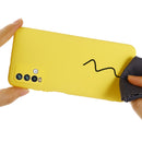 For Xiaomi Redmi Note 9 4G (CN Version) / Redmi 9 Power / Redmi 9T Pure Color Liquid Silicone Shockproof Full Coverage Case(Yellow)