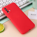 For Xiaomi Redmi Note 9 4G (CN Version) / Redmi 9 Power / Redmi 9T Pure Color Liquid Silicone Shockproof Full Coverage Case(Red)