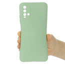 For Xiaomi Redmi Note 9 4G (CN Version) / Redmi 9 Power / Redmi 9T Pure Color Liquid Silicone Shockproof Full Coverage Case(Green)