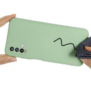 For Xiaomi Redmi Note 9 4G (CN Version) / Redmi 9 Power / Redmi 9T Pure Color Liquid Silicone Shockproof Full Coverage Case(Green)