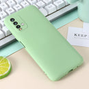 For Xiaomi Redmi Note 9 4G (CN Version) / Redmi 9 Power / Redmi 9T Pure Color Liquid Silicone Shockproof Full Coverage Case(Green)