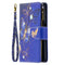 For Samsung Galaxy A32 5G Colored Drawing Pattern Zipper Horizontal Flip Leather Case with Holder & Card Slots & Wallet(Purple Butterfly)