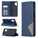 For Samsung Galaxy A32 5G Prismatic Invisible Magnetic Horizontal Flip Leather Case with Holder & Card Slots & Photo Frame(Blue)