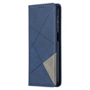 For Samsung Galaxy A32 5G Prismatic Invisible Magnetic Horizontal Flip Leather Case with Holder & Card Slots & Photo Frame(Blue)