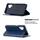 For Samsung Galaxy A32 5G Prismatic Invisible Magnetic Horizontal Flip Leather Case with Holder & Card Slots & Photo Frame(Blue)