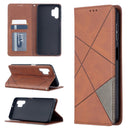 For Samsung Galaxy A32 5G Prismatic Invisible Magnetic Horizontal Flip Leather Case with Holder & Card Slots & Photo Frame(Brown)