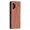 For Samsung Galaxy A32 5G Prismatic Invisible Magnetic Horizontal Flip Leather Case with Holder & Card Slots & Photo Frame(Brown)
