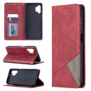 For Samsung Galaxy A32 5G Prismatic Invisible Magnetic Horizontal Flip Leather Case with Holder & Card Slots & Photo Frame(Red)