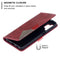 For Samsung Galaxy A32 5G Prismatic Invisible Magnetic Horizontal Flip Leather Case with Holder & Card Slots & Photo Frame(Red)