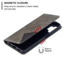 For Samsung Galaxy A32 5G Prismatic Invisible Magnetic Horizontal Flip Leather Case with Holder & Card Slots & Photo Frame(Grey)