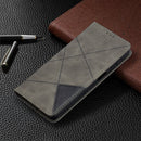 For Samsung Galaxy A32 5G Prismatic Invisible Magnetic Horizontal Flip Leather Case with Holder & Card Slots & Photo Frame(Grey)