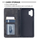 For Samsung Galaxy A32 5G Prismatic Invisible Magnetic Horizontal Flip Leather Case with Holder & Card Slots & Photo Frame(Black)