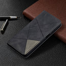 For Samsung Galaxy A32 5G Prismatic Invisible Magnetic Horizontal Flip Leather Case with Holder & Card Slots & Photo Frame(Black)