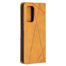 For Samsung Galaxy A52 5G / 4G Prismatic Invisible Magnetic Horizontal Flip Leather Case with Holder & Card Slots & Photo Frame(Yellow)