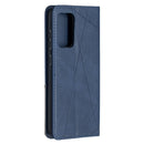 For Samsung Galaxy A52 5G / 4G Prismatic Invisible Magnetic Horizontal Flip Leather Case with Holder & Card Slots & Photo Frame(Blue)