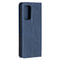 For Samsung Galaxy A52 5G / 4G Prismatic Invisible Magnetic Horizontal Flip Leather Case with Holder & Card Slots & Photo Frame(Blue)