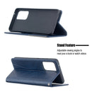 For Samsung Galaxy A52 5G / 4G Prismatic Invisible Magnetic Horizontal Flip Leather Case with Holder & Card Slots & Photo Frame(Blue)
