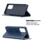 For Samsung Galaxy A52 5G / 4G Prismatic Invisible Magnetic Horizontal Flip Leather Case with Holder & Card Slots & Photo Frame(Blue)