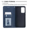For Samsung Galaxy A52 5G / 4G Prismatic Invisible Magnetic Horizontal Flip Leather Case with Holder & Card Slots & Photo Frame(Blue)