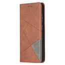 For Samsung Galaxy A52 5G / 4G Prismatic Invisible Magnetic Horizontal Flip Leather Case with Holder & Card Slots & Photo Frame(Brown)