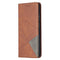 For Samsung Galaxy A52 5G / 4G Prismatic Invisible Magnetic Horizontal Flip Leather Case with Holder & Card Slots & Photo Frame(Brown)