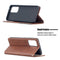 For Samsung Galaxy A52 5G / 4G Prismatic Invisible Magnetic Horizontal Flip Leather Case with Holder & Card Slots & Photo Frame(Brown)