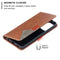For Samsung Galaxy A52 5G / 4G Prismatic Invisible Magnetic Horizontal Flip Leather Case with Holder & Card Slots & Photo Frame(Brown)