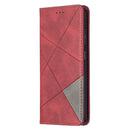 For Samsung Galaxy A52 5G / 4G Prismatic Invisible Magnetic Horizontal Flip Leather Case with Holder & Card Slots & Photo Frame(Red)
