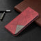 For Samsung Galaxy A52 5G / 4G Prismatic Invisible Magnetic Horizontal Flip Leather Case with Holder & Card Slots & Photo Frame(Red)