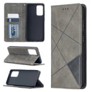 For Samsung Galaxy A52 5G / 4G Prismatic Invisible Magnetic Horizontal Flip Leather Case with Holder & Card Slots & Photo Frame(Grey)