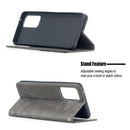 For Samsung Galaxy A52 5G / 4G Prismatic Invisible Magnetic Horizontal Flip Leather Case with Holder & Card Slots & Photo Frame(Grey)
